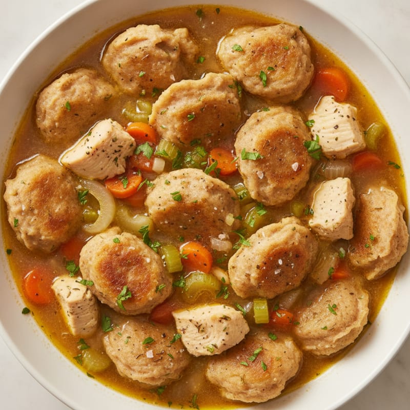 Homestyle Chicken and Herb Dumplings