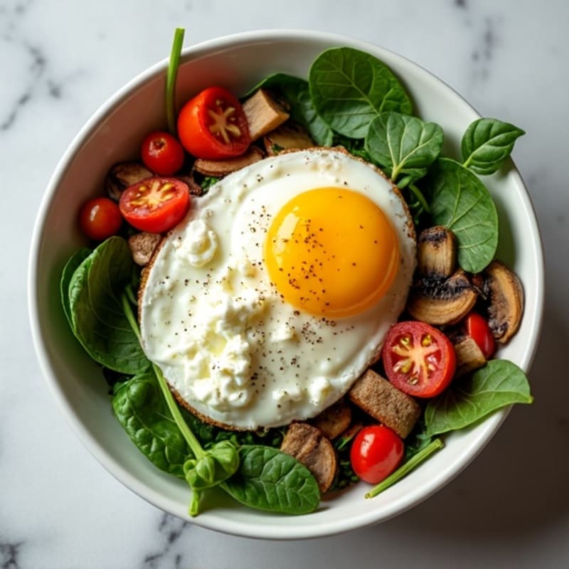 Protein-Packed Spinach and Egg White Breakfast Bowl