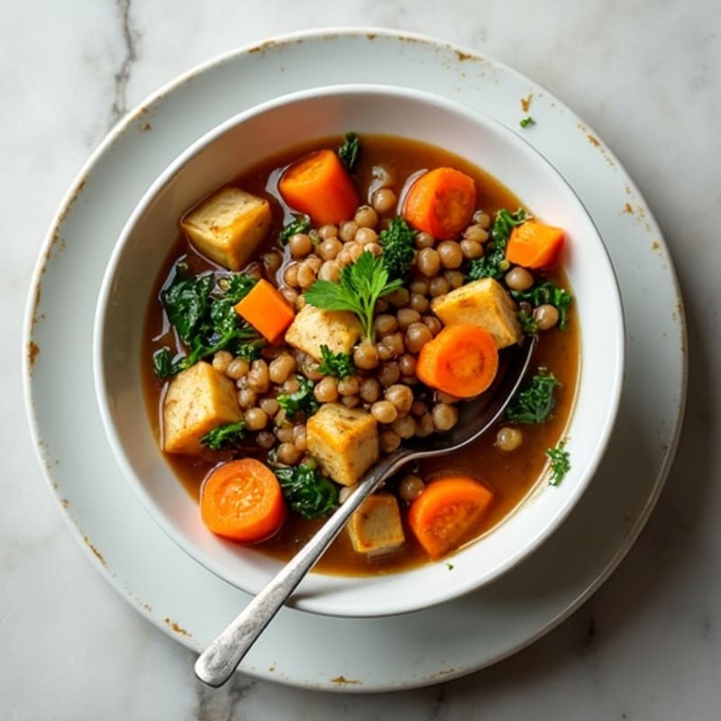 Hearty Lentil and Vegetable Stew with Fresh Herbs