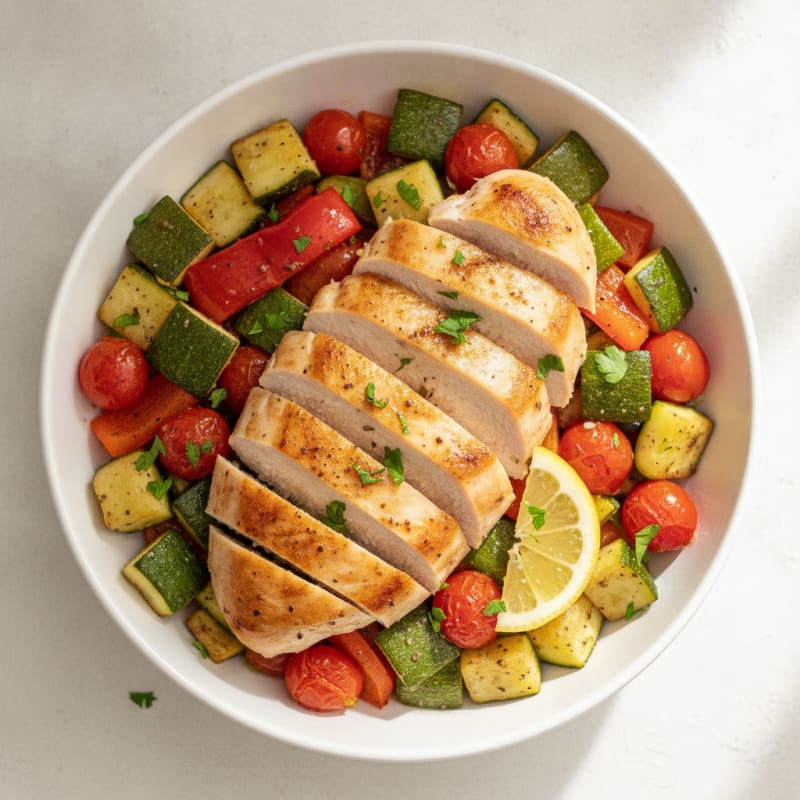 Chicken & Roasted Vegetable Power Bowl