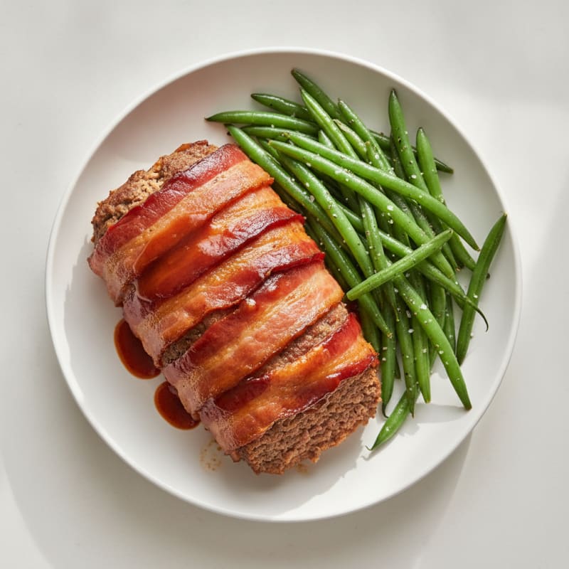 BBQ Bacon-Wrapped Meatloaf