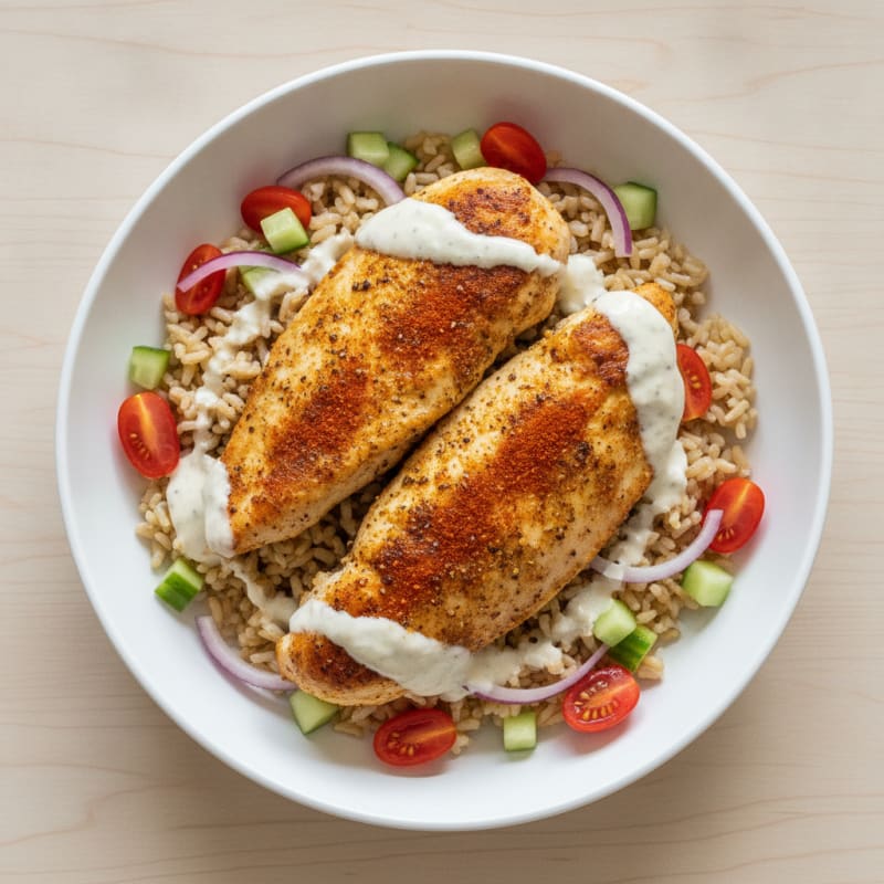 Chicken Shawarma Rice Bowl