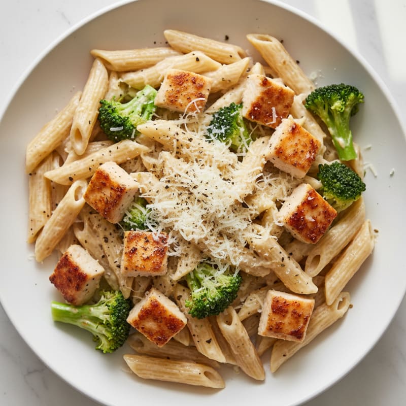 Garlic Parmesan Chicken Alfredo Pasta
