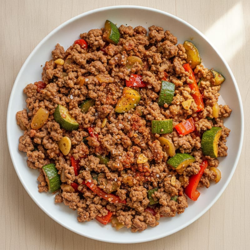 Ground Beef and Vegetable Skillet