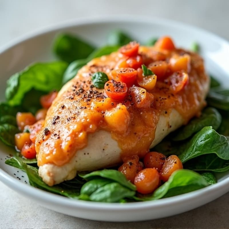 Roasted Chicken with Warmly Spiced Creamy Tomato Sauce