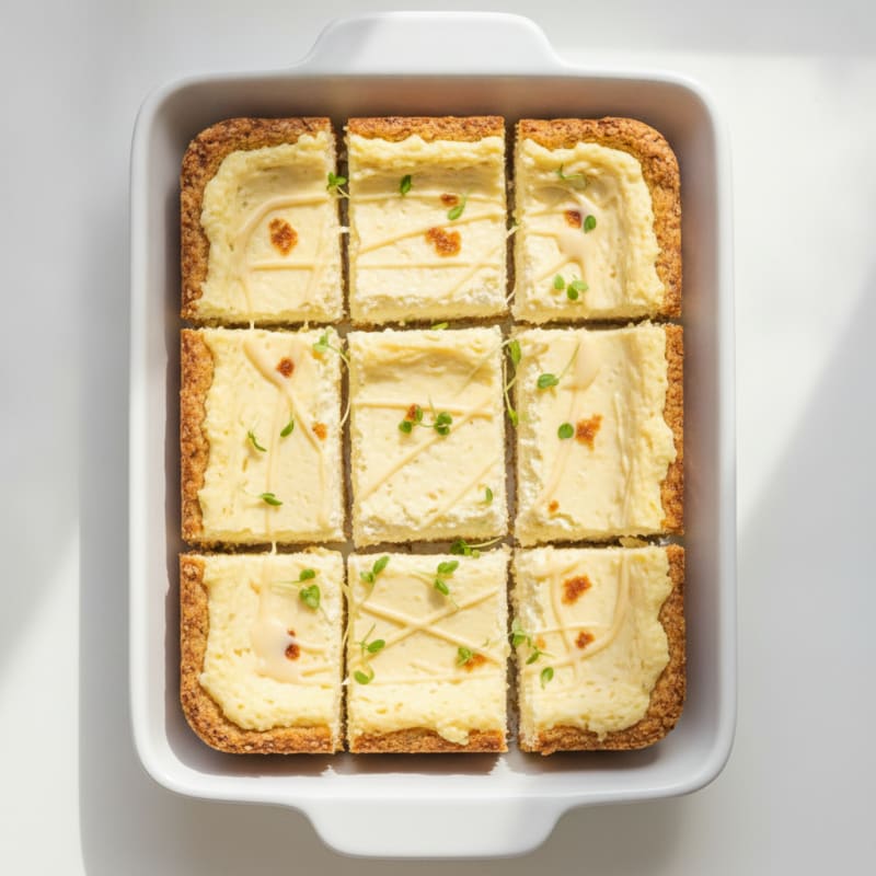 Vanilla Protein Cheesecake Bars