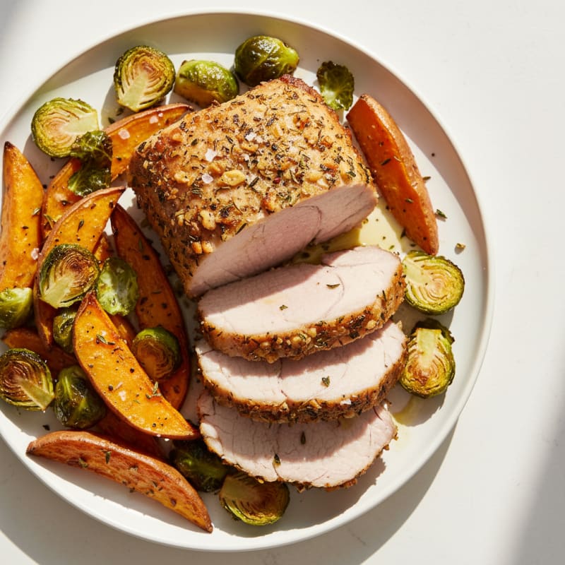 Garlic Herb Roasted Pork Loin