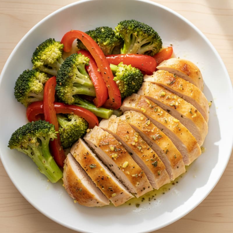 Lemon Herb Roasted Chicken and Veggies