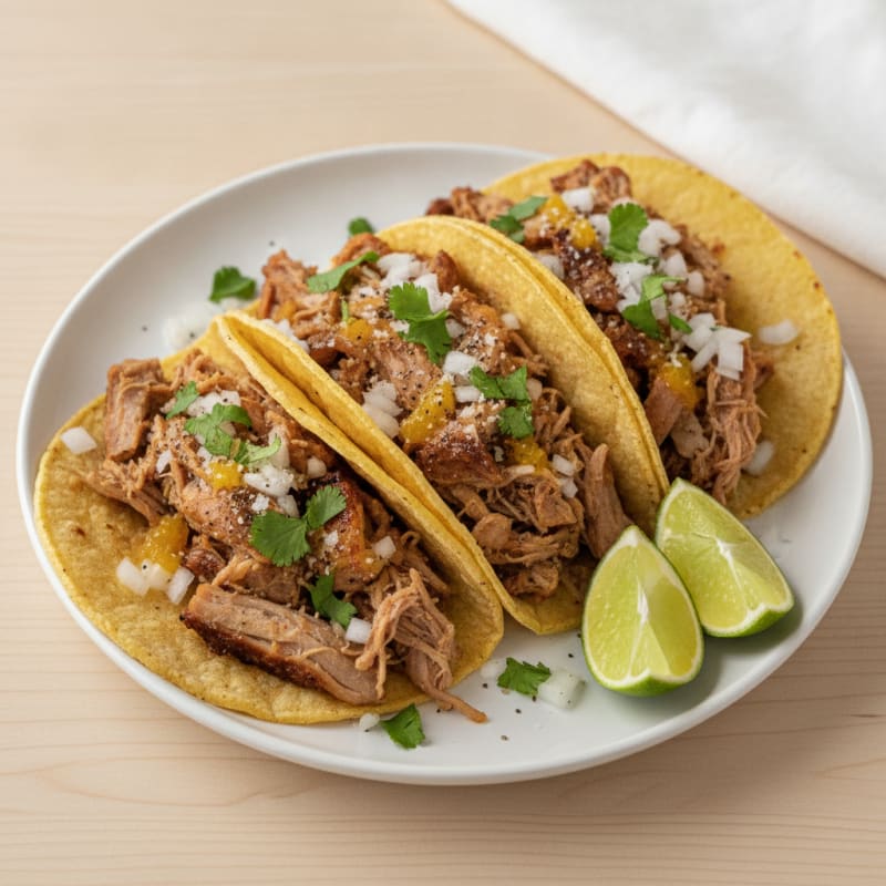 Slow-Cooked Pork Carnitas Tacos