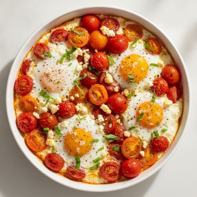 Baked Eggs with Roasted Tomatoes