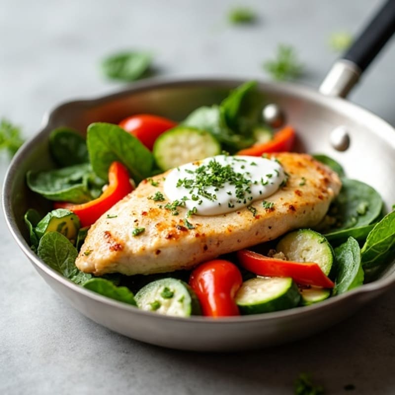 Creamy Chicken and Vegetable Skillet