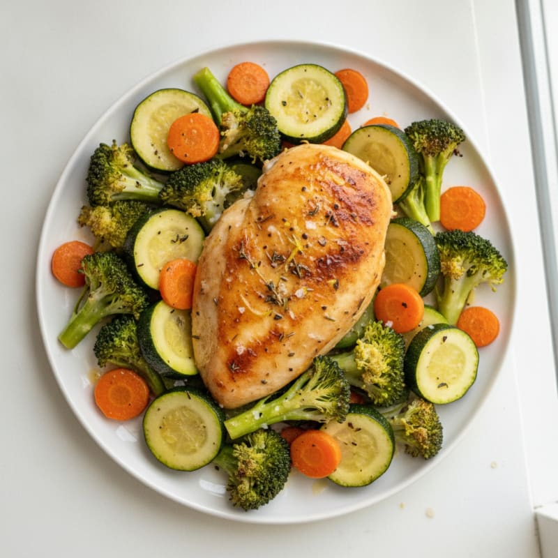 Lemon Herb Roasted Chicken and Vegetables