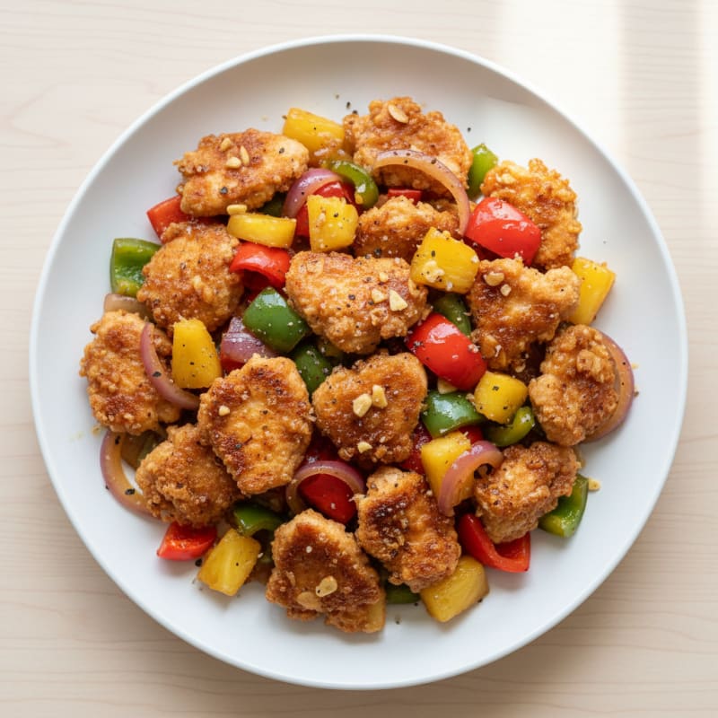 Crispy Sweet and Sour Chicken Stir-Fry