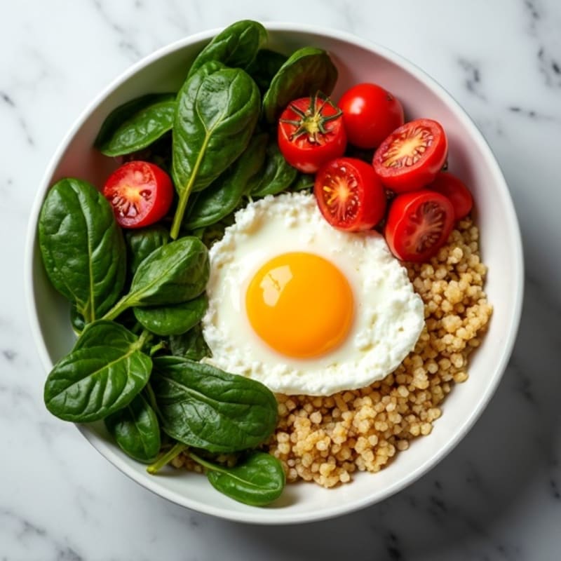 Protein-Packed Spinach and Egg White Breakfast Bowl