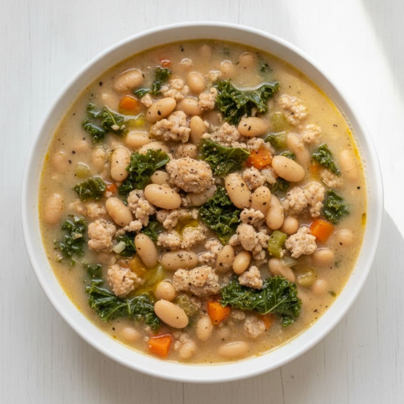 Hearty Tuscan White Bean Soup