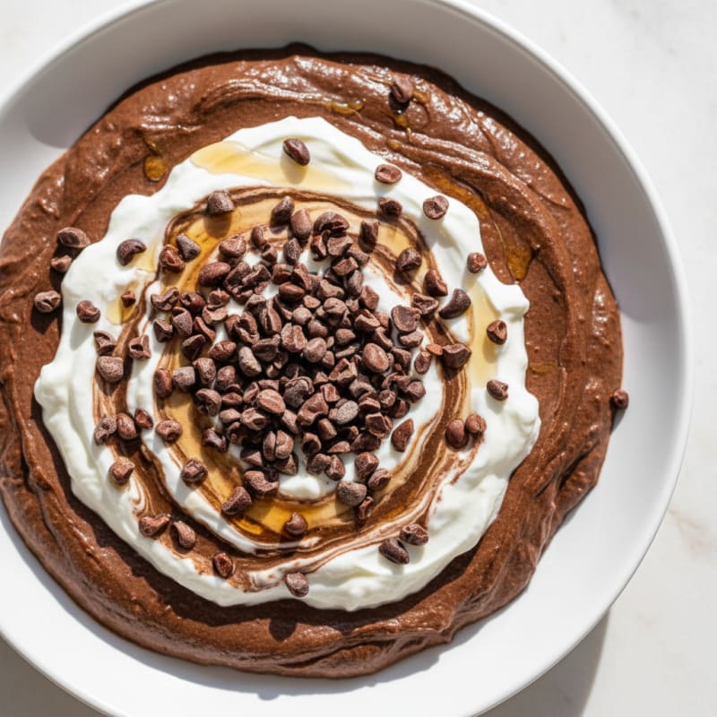 Silky Chocolate Protein Pudding with Greek Yogurt