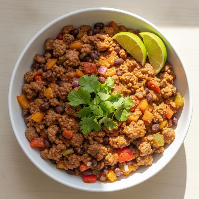 Southwestern Ground Beef Skillet Bowl
