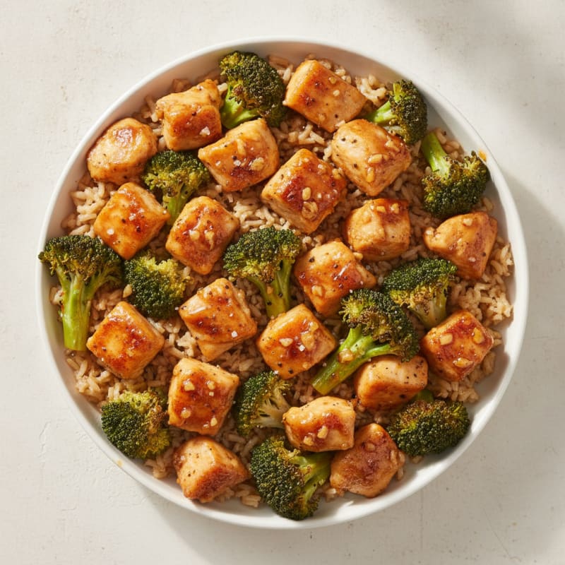 Baked Honey-Garlic Chicken and Broccoli