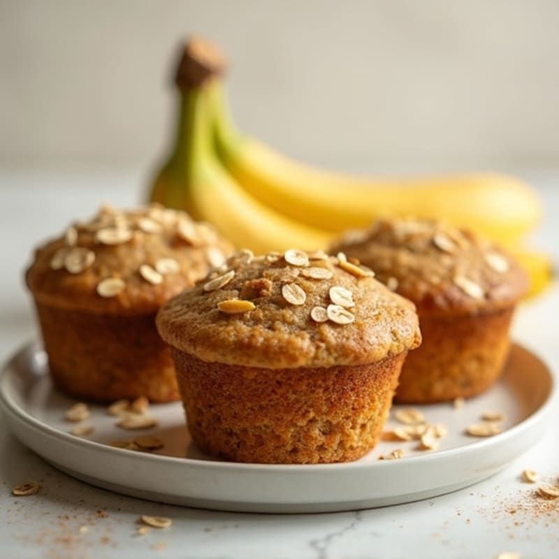 Protein-Packed Banana Oat Morning Muffins