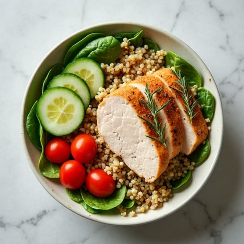 Herb-Roasted Turkey Breast with Quinoa Power Bowl