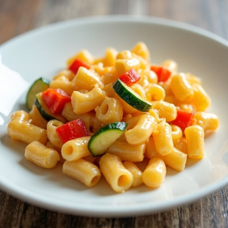 Healthy Baked Mac and Cheese with Lean Chicken and Roasted Veggies