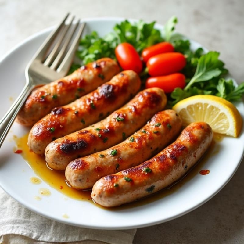 Herb-Roasted Chicken Sausage with Sweet Peppers