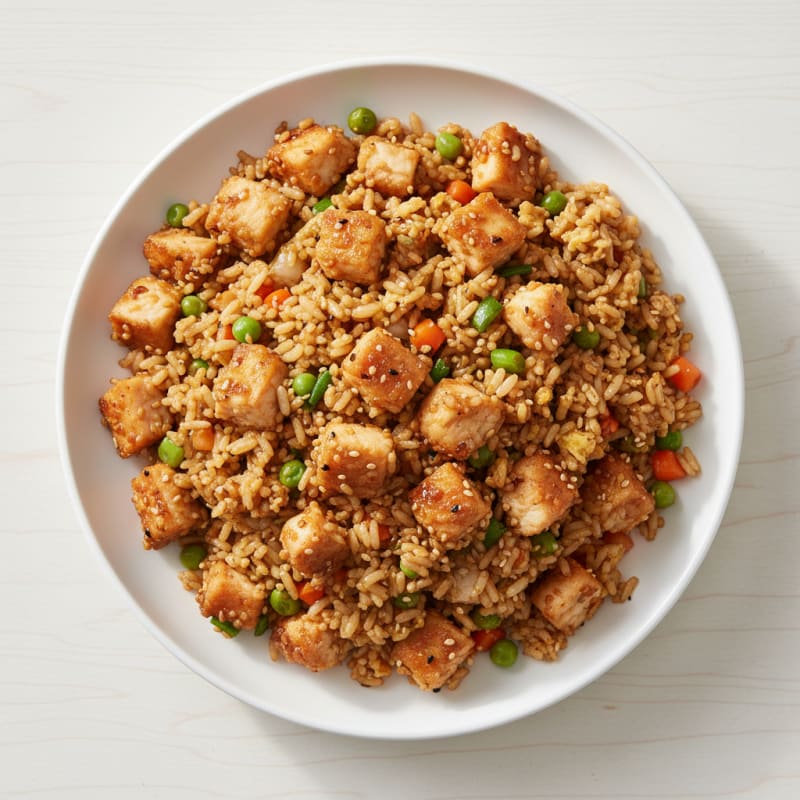 Crispy Sesame Chicken Fried Rice