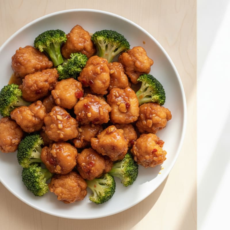 Classic General Tso's Chicken with Broccoli