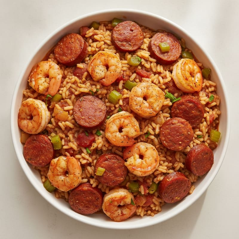 Creole Shrimp and Sausage Jambalaya
