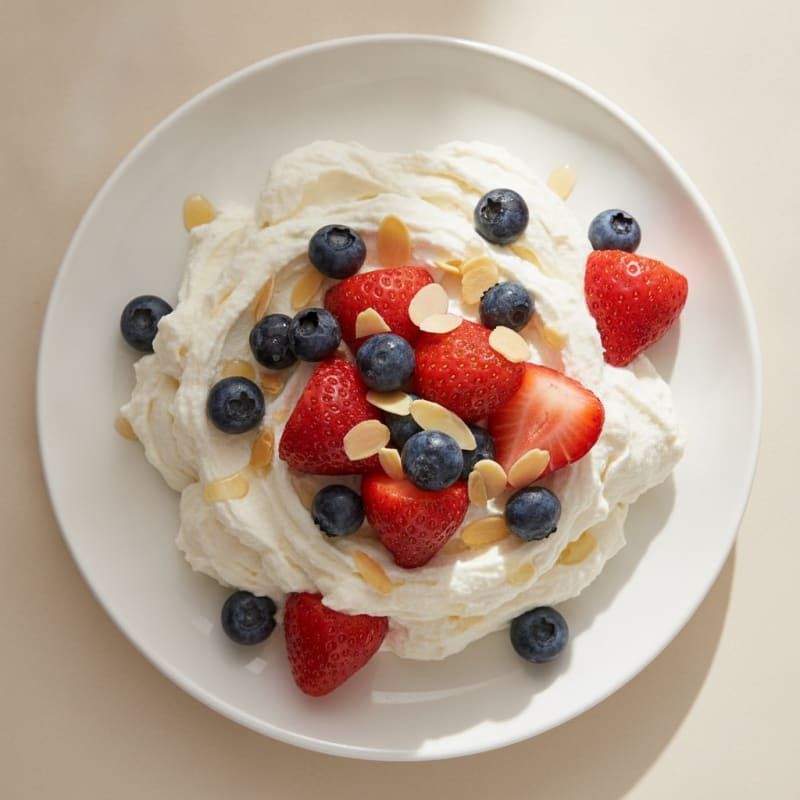 Silky Greek Yogurt Protein Mousse with Berries