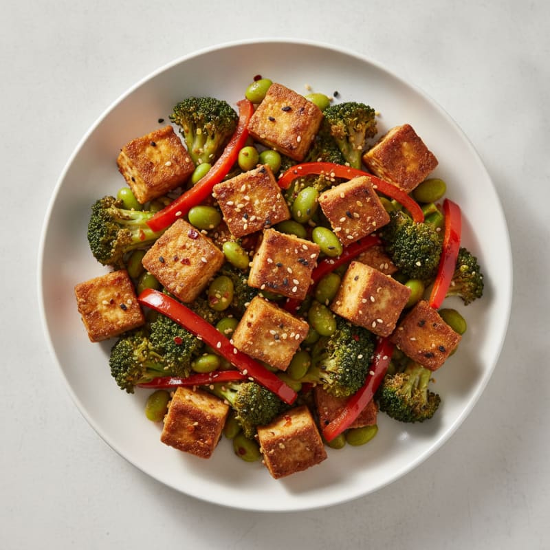 Sesame Tofu Stir-Fry
