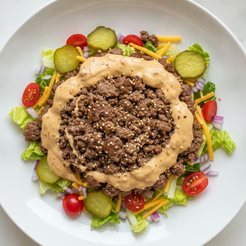 Big Mac Inspired Protein Bowl
