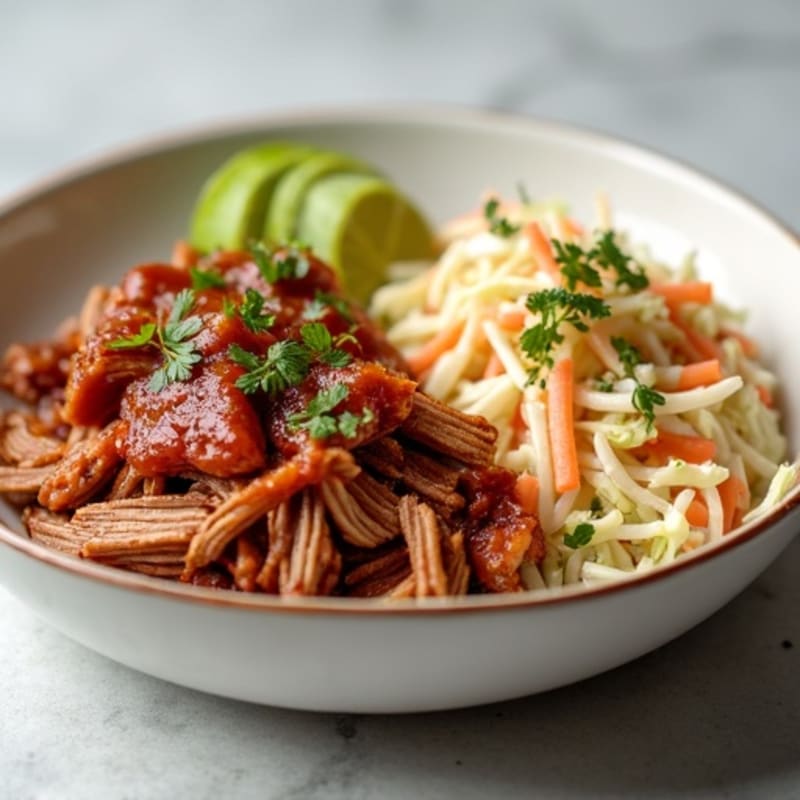 Tender BBQ Pulled Pork with Creamy Slaw