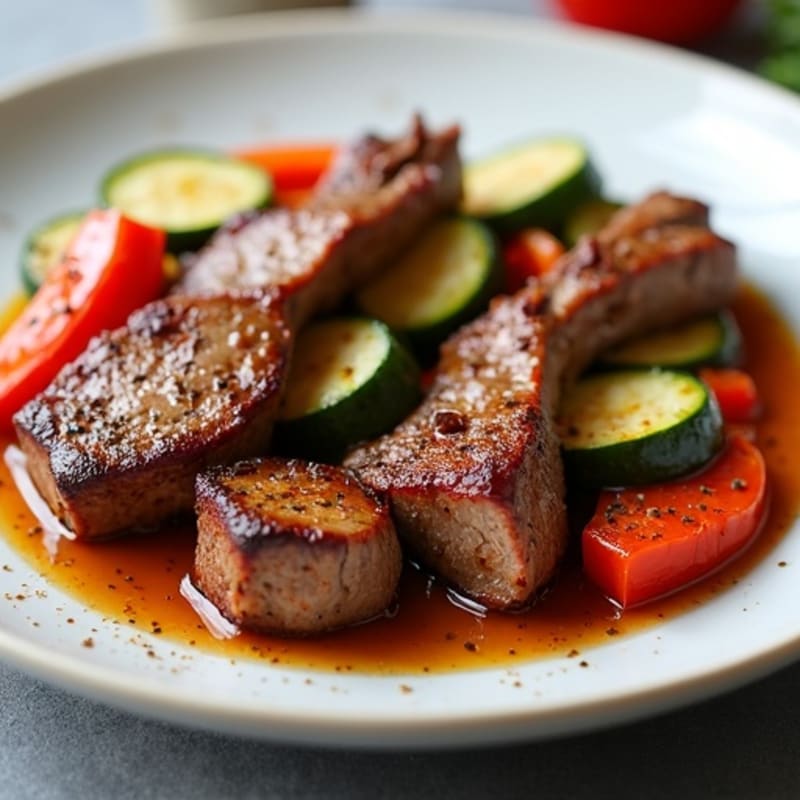 Tender Spiced Lamb with Roasted Vegetables