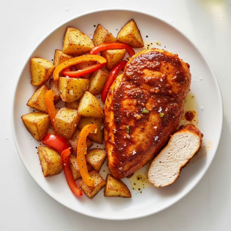 Spicy Chipotle Chicken and Crispy Roasted Potatoes