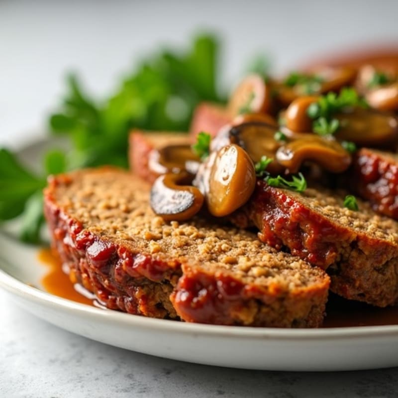 Healthy Meatloaf with Savory Gravy
