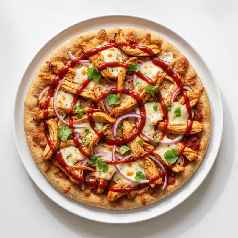 High-Protein BBQ Chicken Pizza
