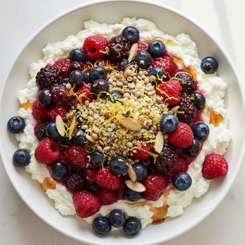 Creamy Cottage Cheese with Zesty Berries