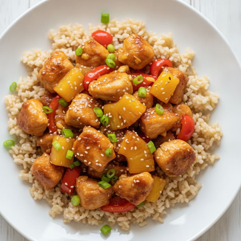 Sweet and Sour Chicken with Pineapple