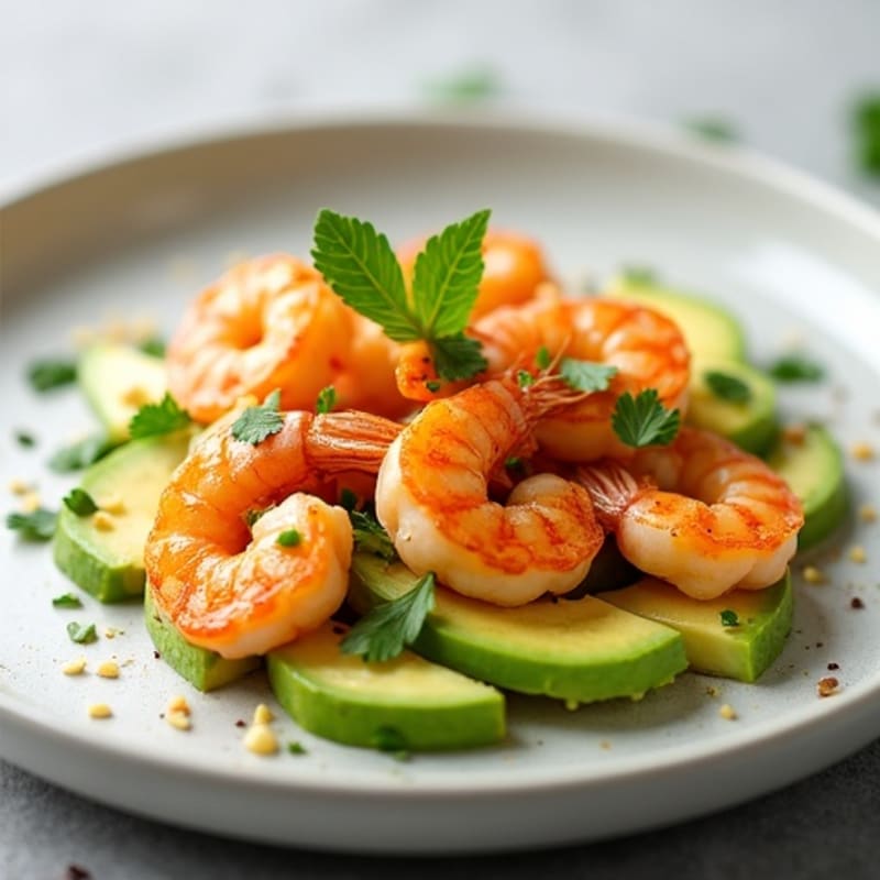 Fresh Citrus-Marinated Shrimp with Creamy Avocado