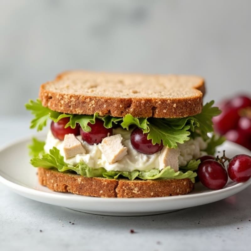 Healthy Creamy Chicken Salad Sandwich