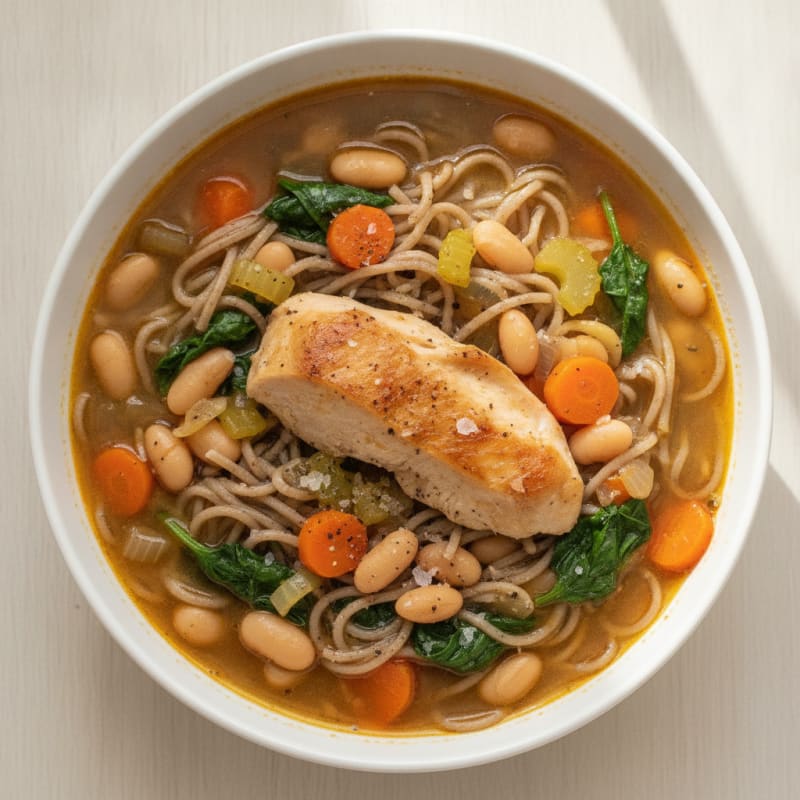 Hearty Vegetable and Noodle Soup