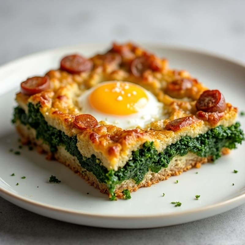 Savory Baked Sausage and Kale Strata