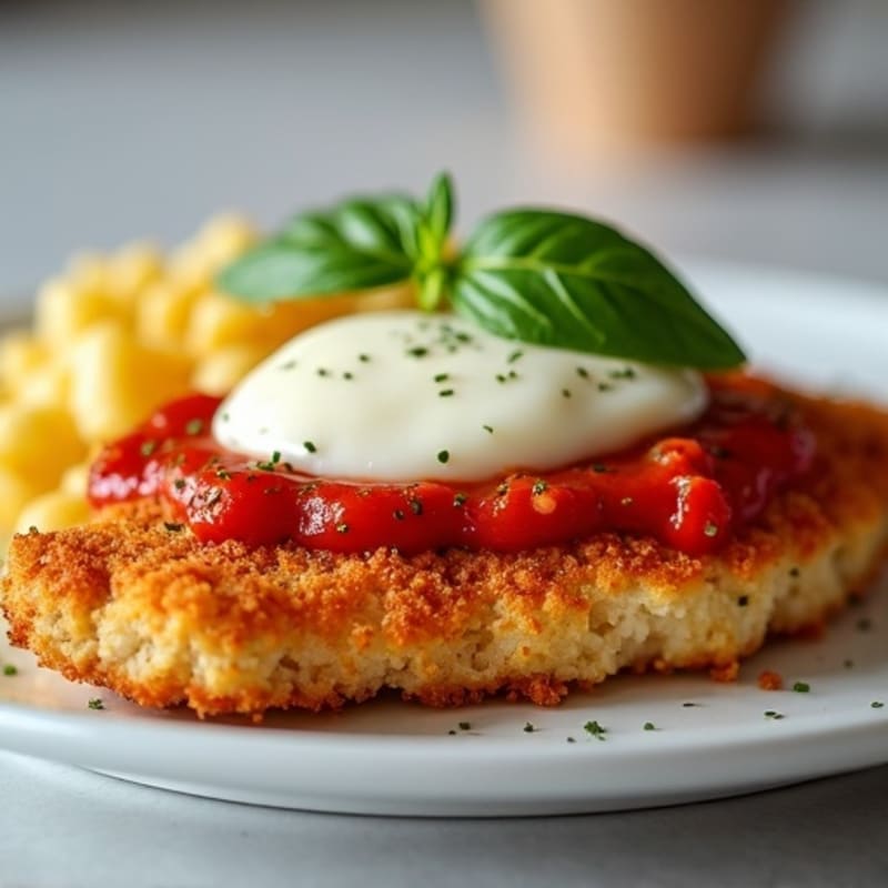 Healthy Crispy Chicken Parmesan