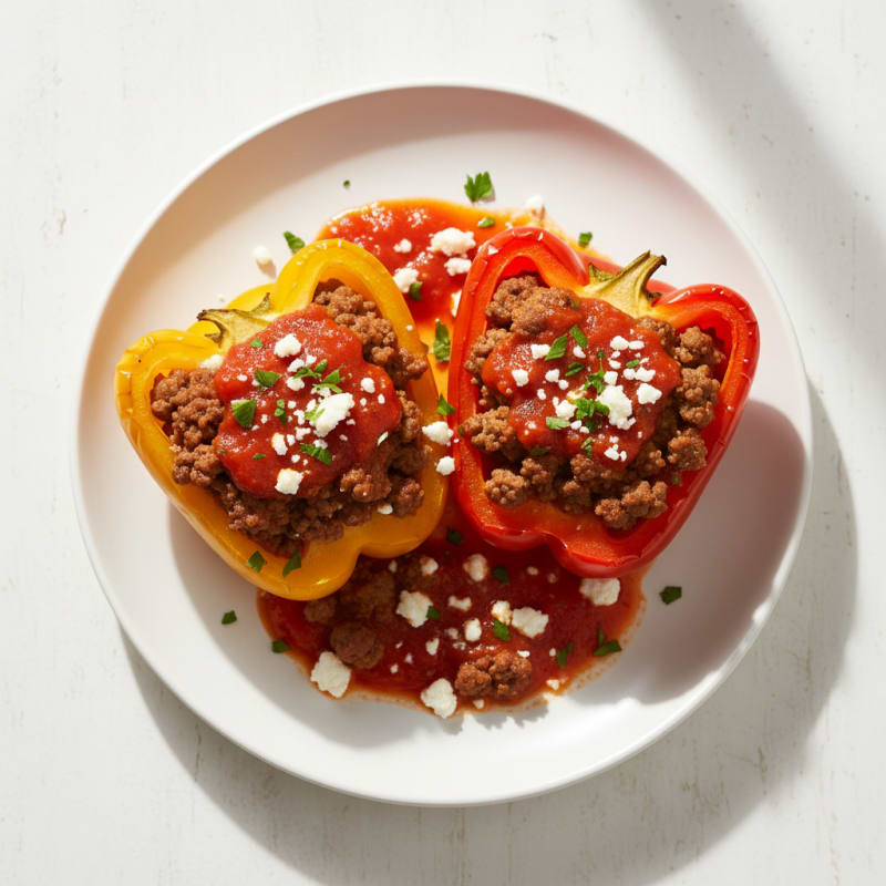 Ground Beef Stuffed Bell Peppers