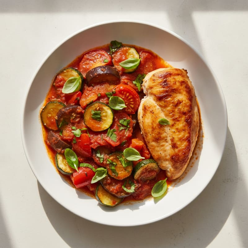 Roasted Vegetable Ratatouille with Fresh Herbs