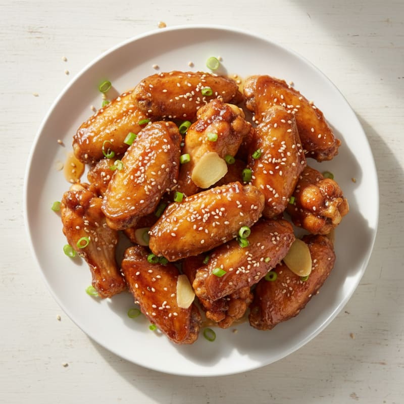 Honey-Garlic Glazed Chicken Wings
