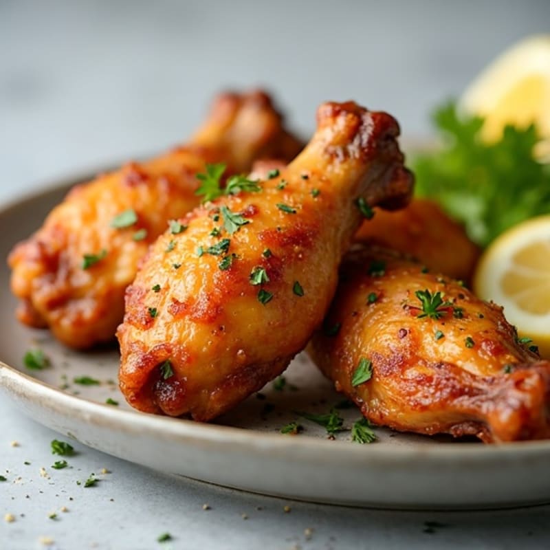 Crispy Baked Chicken Wings with Lemon-Herb Seasoning