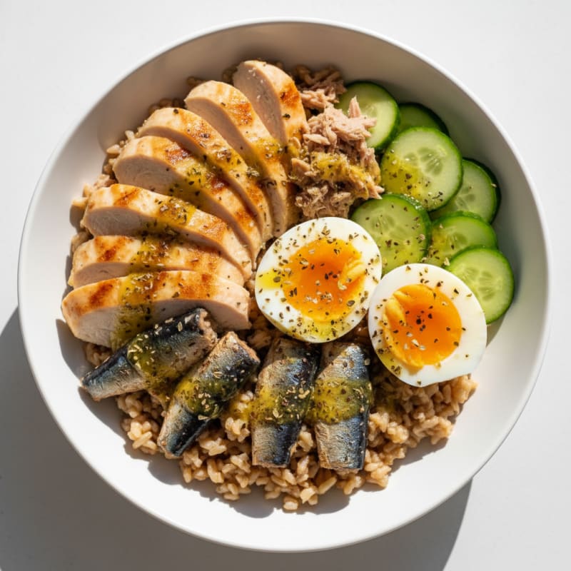 Mediterranean Tuna and Sardine Bowl