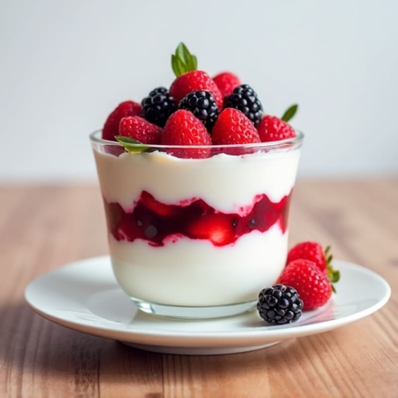 Greek Yogurt Protein Parfait with Berries